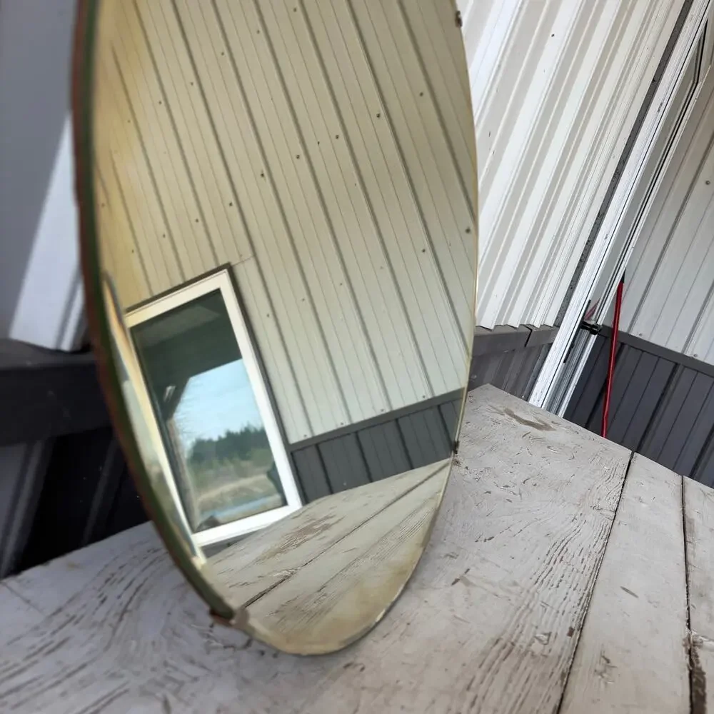 Antique Art Deco Frameless Beveled 18
